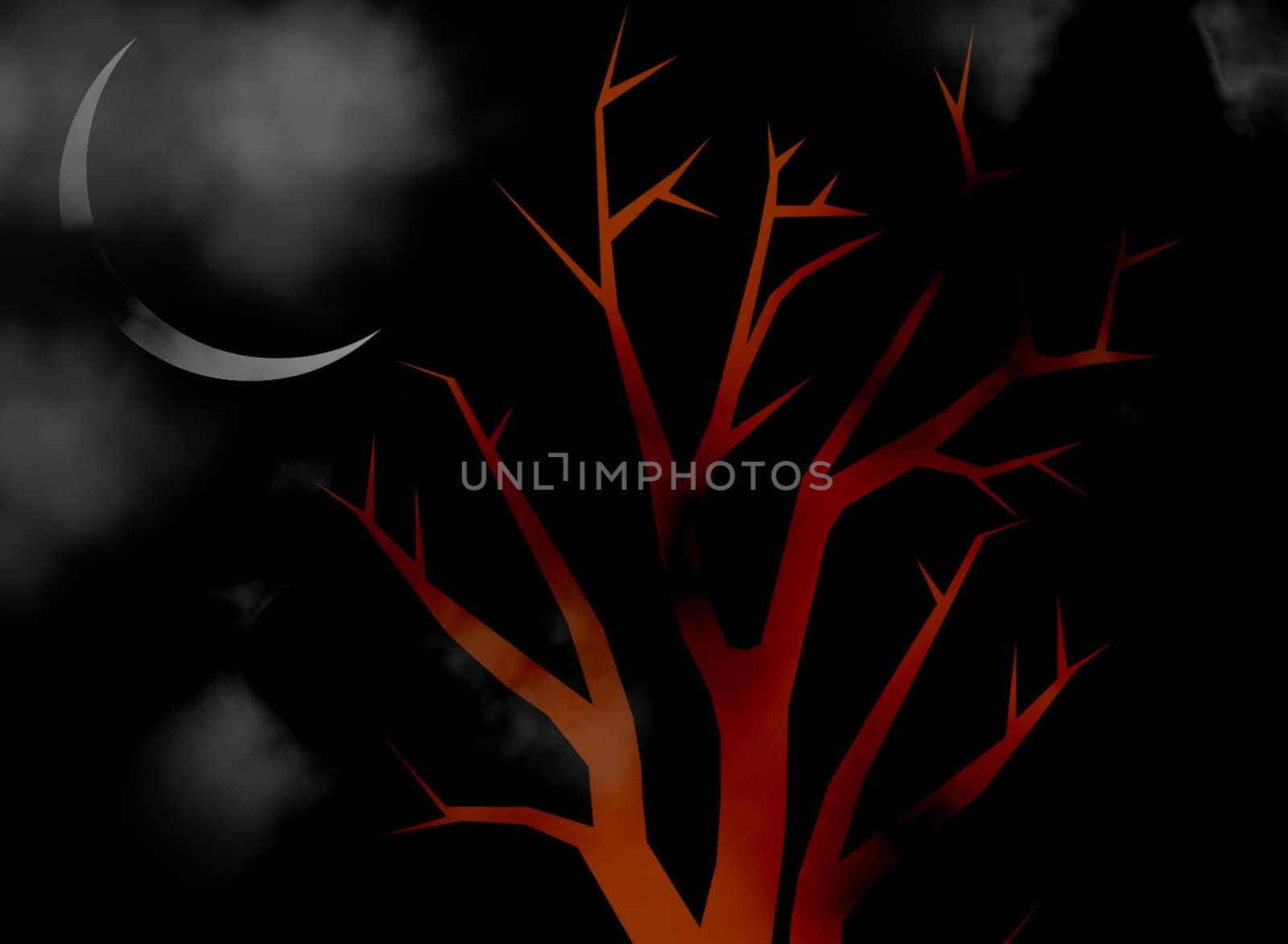 scary dark night background by megnomad