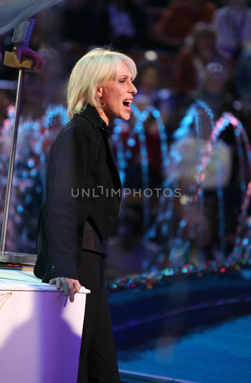 The big Moscow circus and " New Year's attraction". On a photo: Actress Julia Rutberg