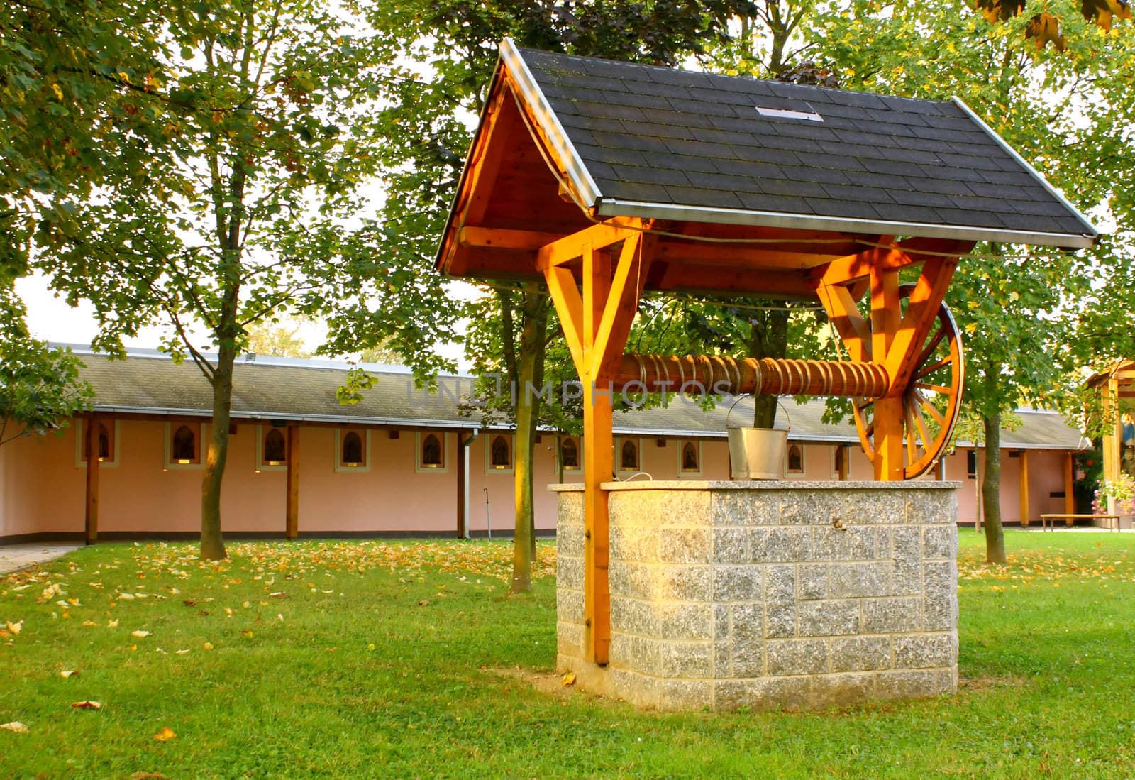 Traditional water-well, suply of water on old way