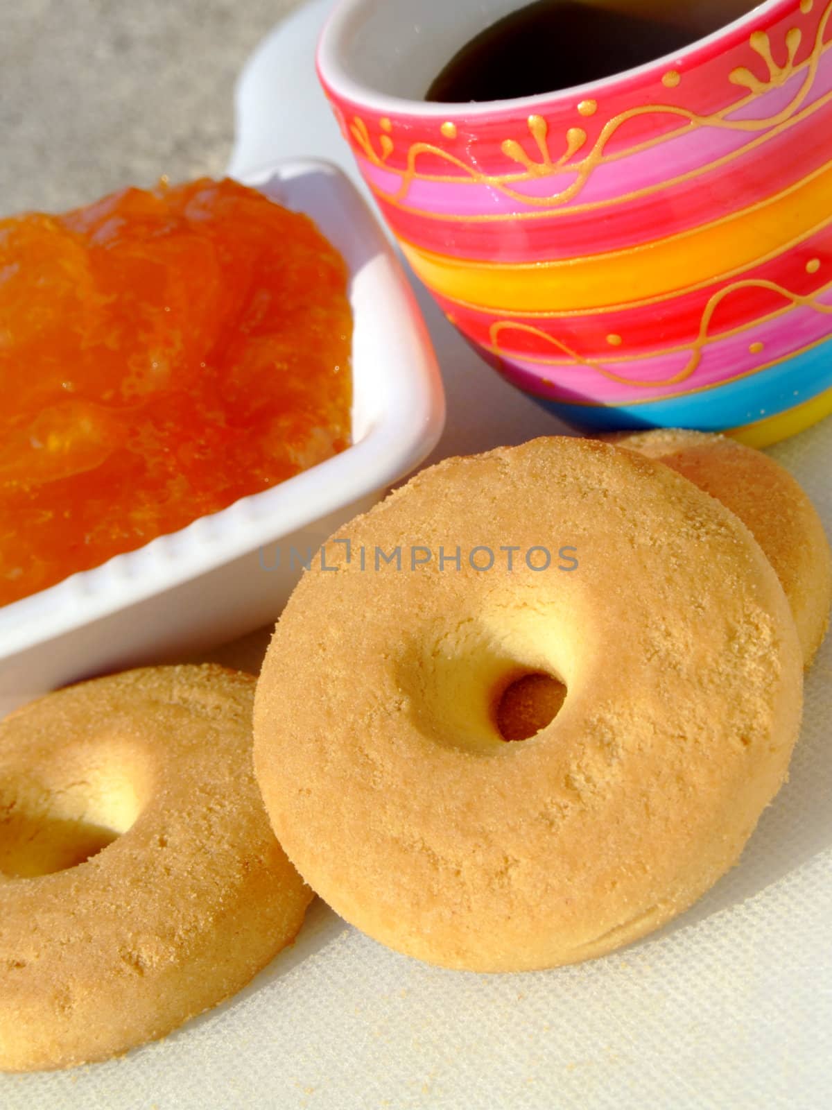 Close-up of a table ready for breakfast