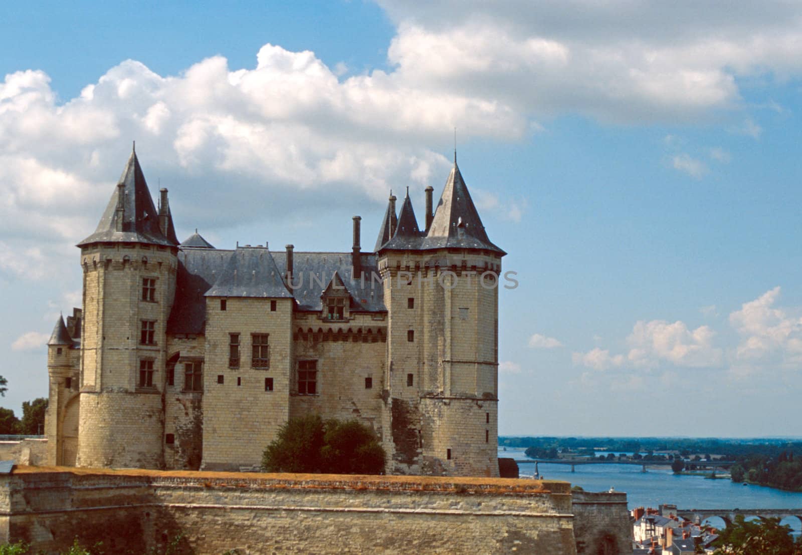 Side view of Saumur castle