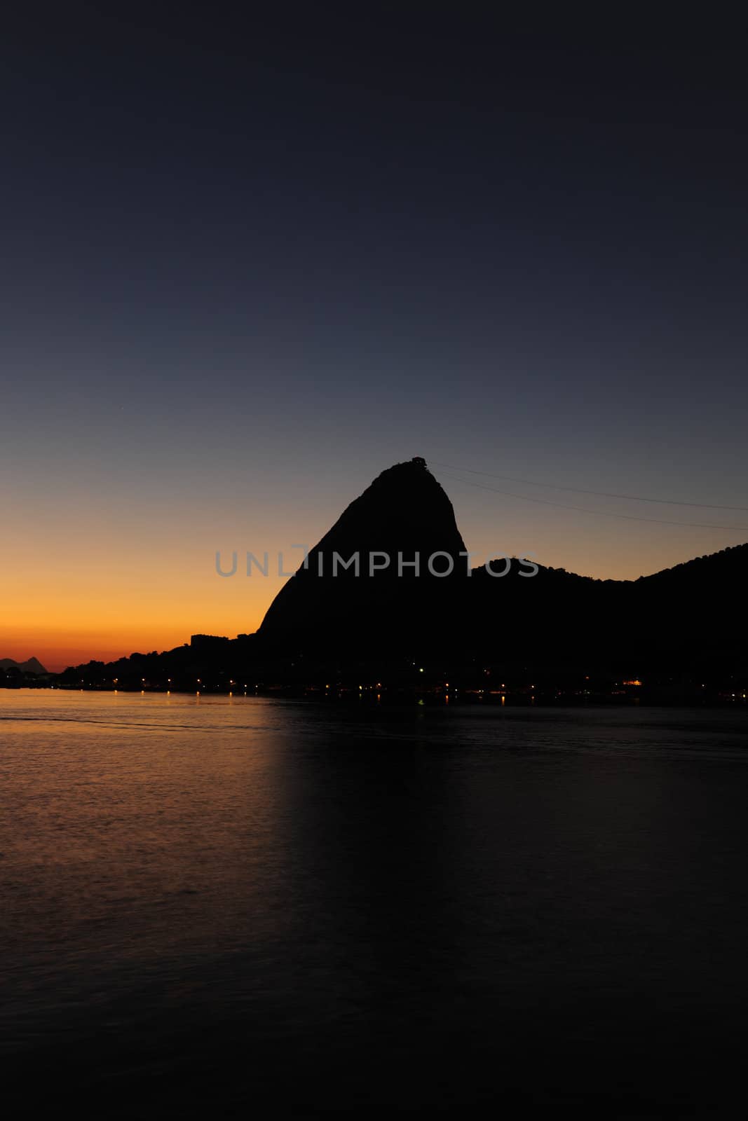 Sunrise in Rio de Janeiro, Sugarloaf Mountain and Guanabara Bay