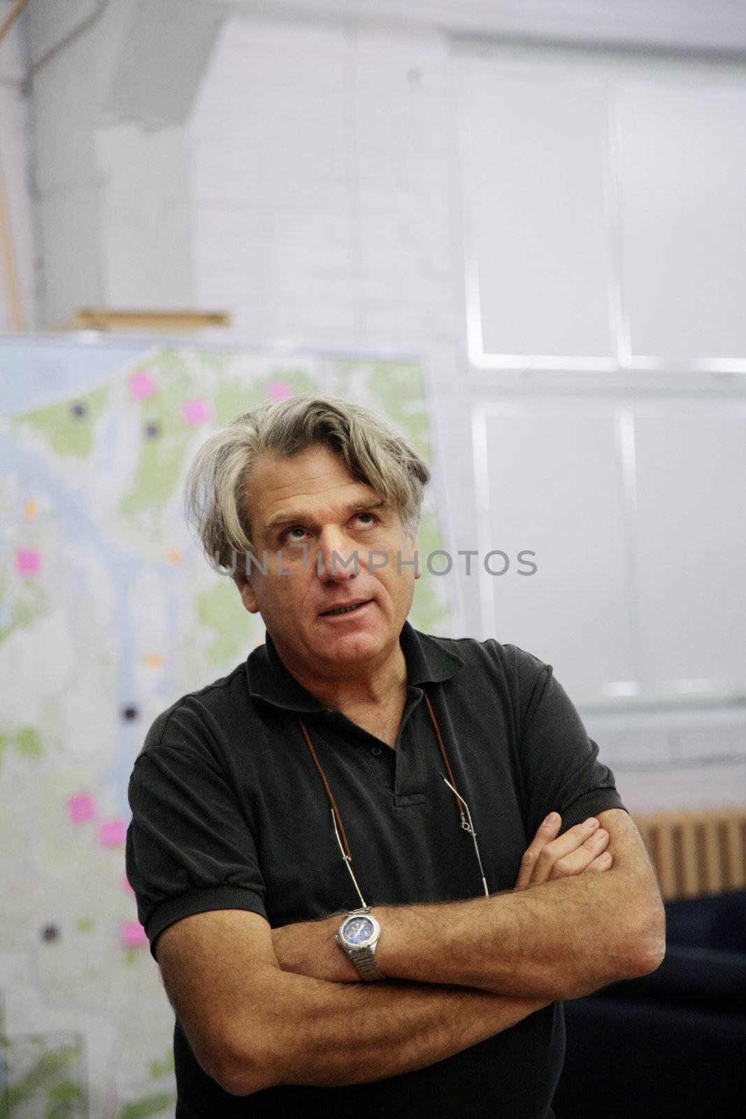 Richard Kalvar, member of the Magnum Photos, at portfolio review workshop in Andrejosta, Riga, Latvia