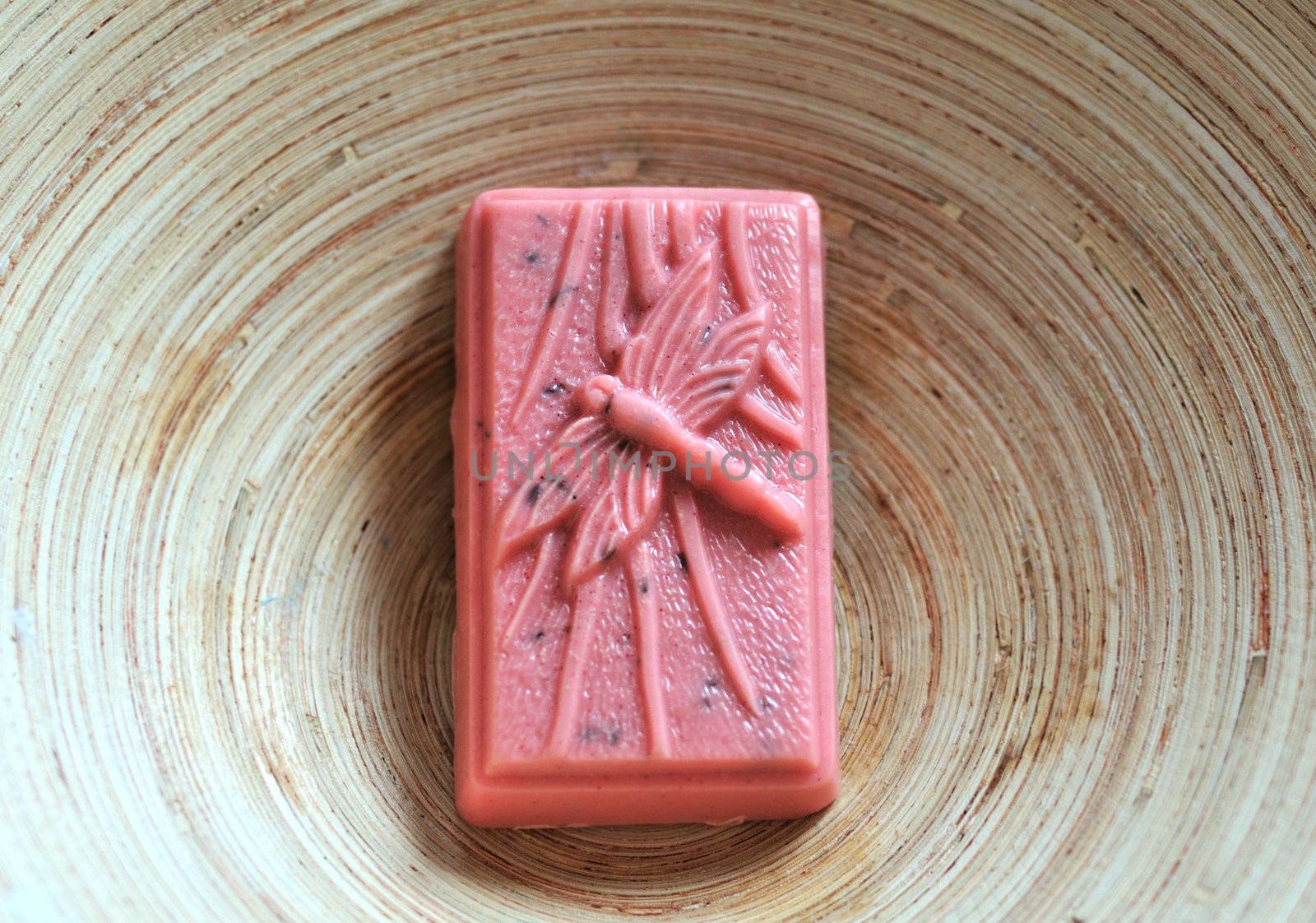 hand-made soap bars which were made with addition of honey and natural  oils