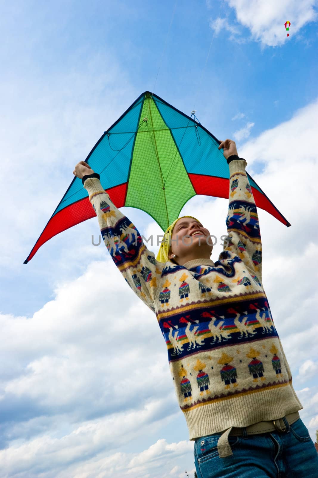 Flying kite by naumoid