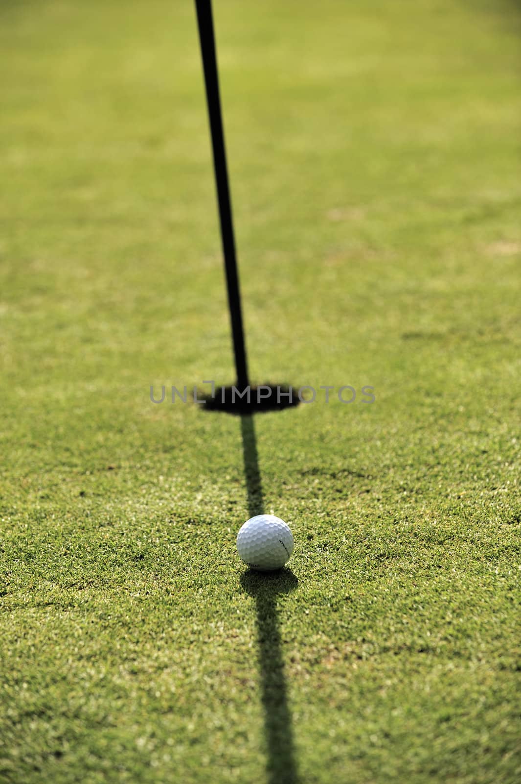 Man playing golf