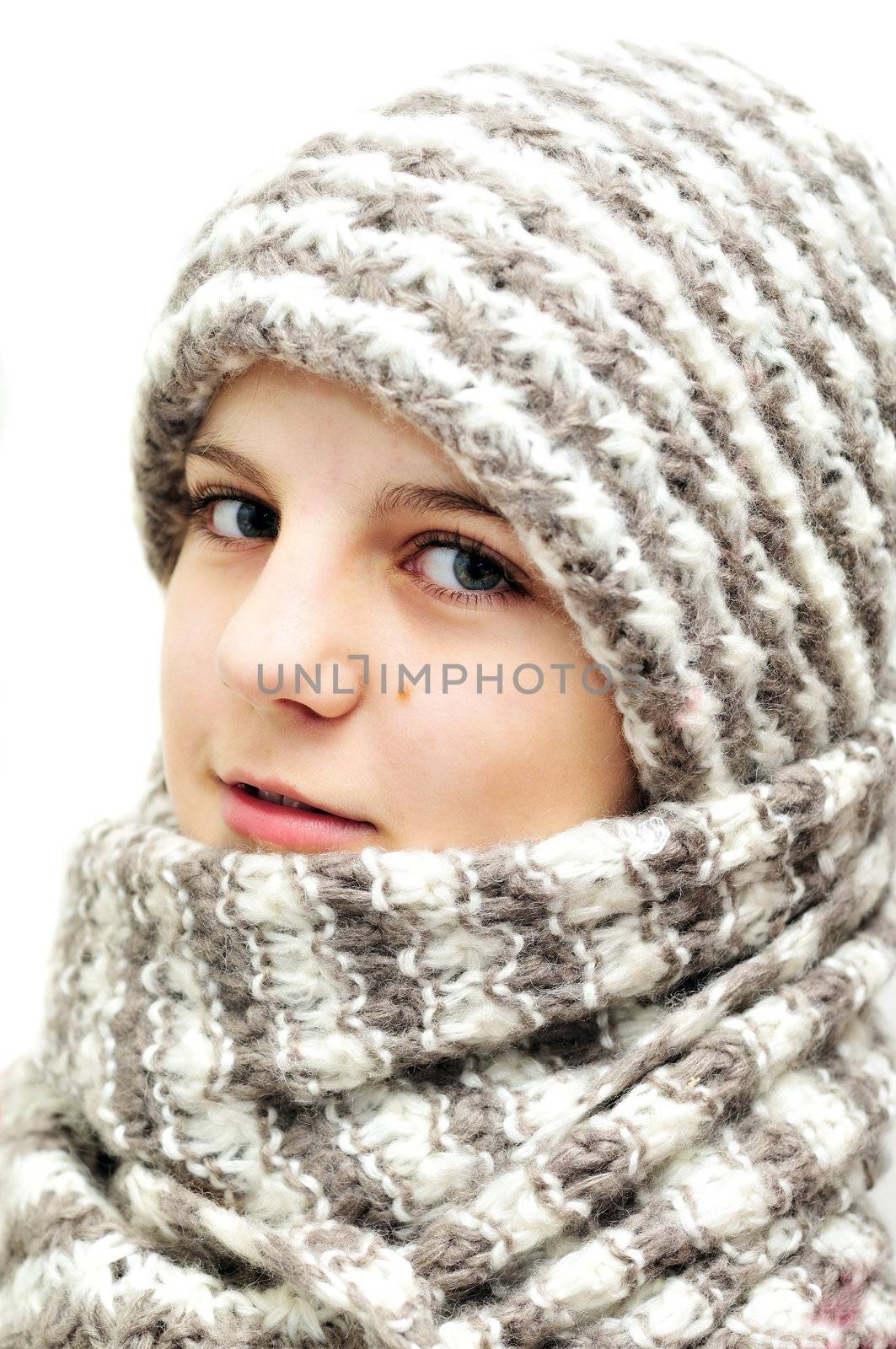 winter teenage girl  by Reana