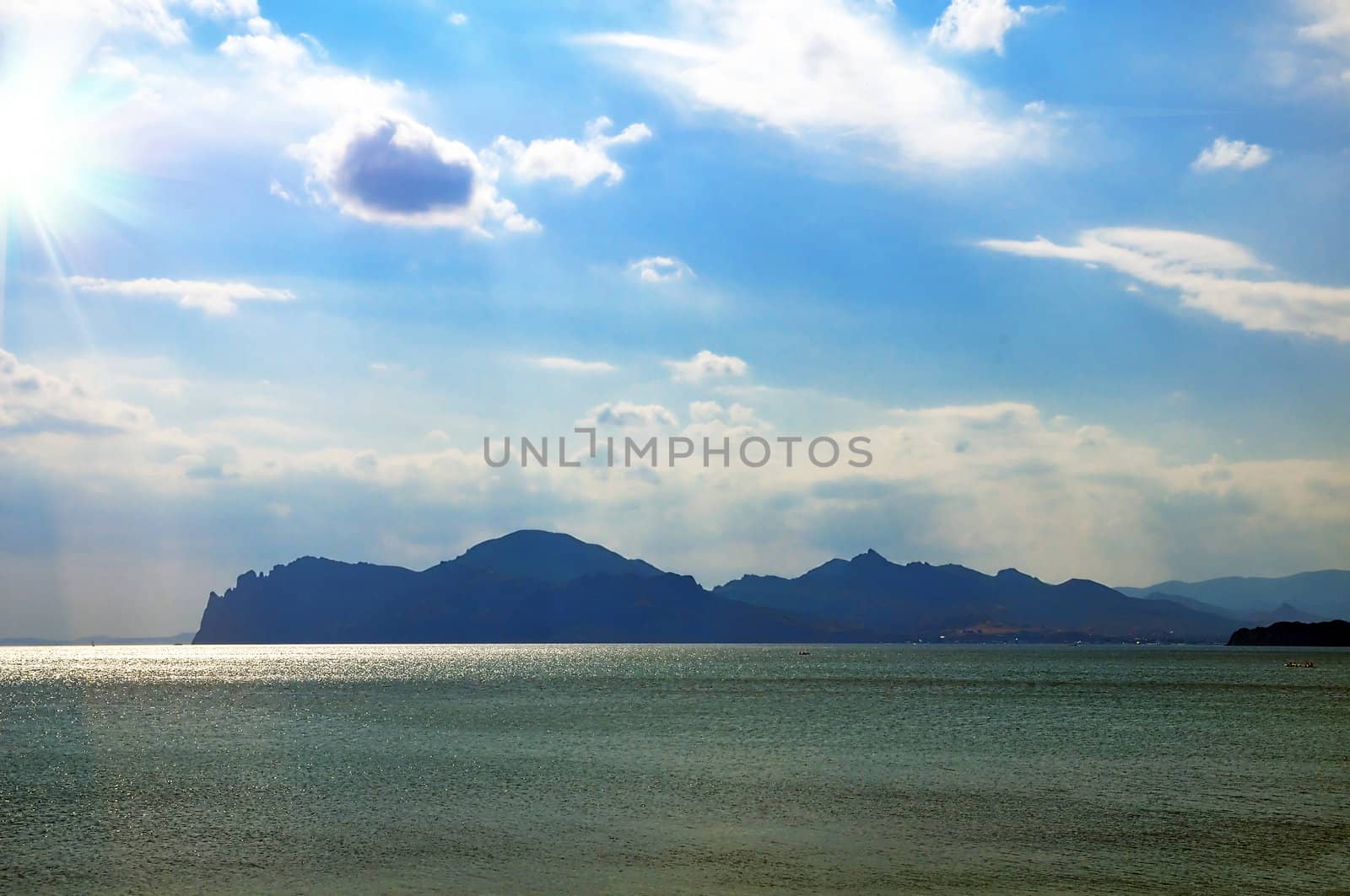   sea-view of the  Coast Crimea, Black sea, Koktebel
