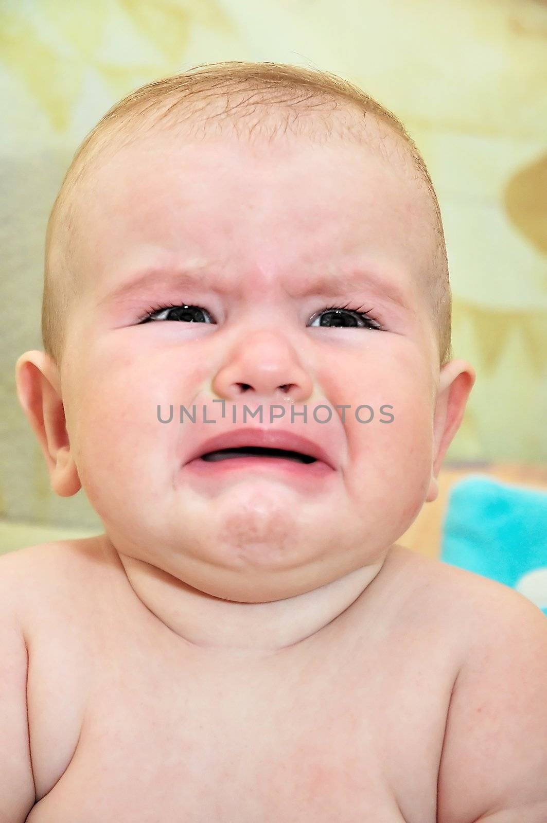 crying little sad baby