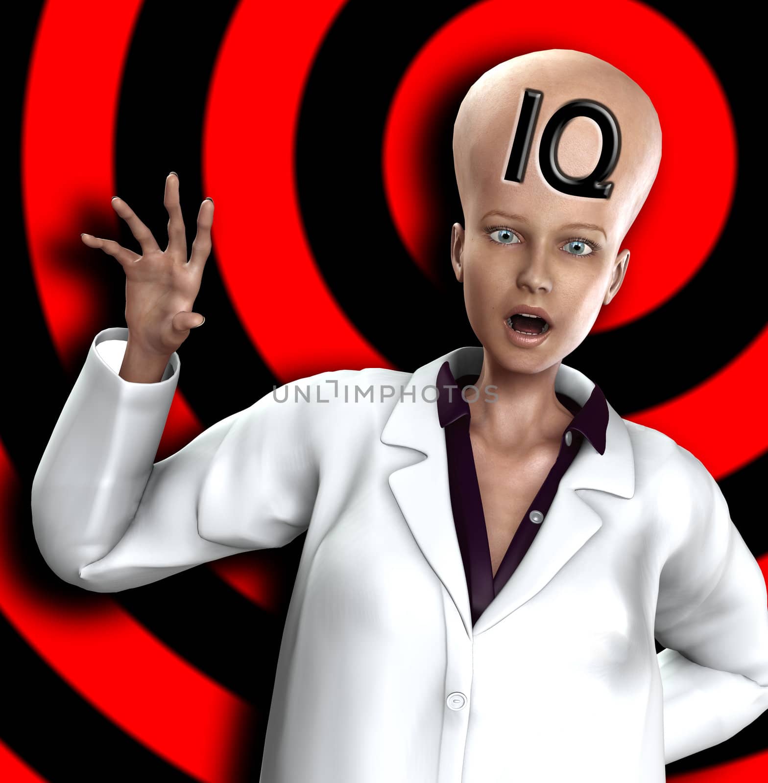Conceptual image representing very intelligent and smart people.