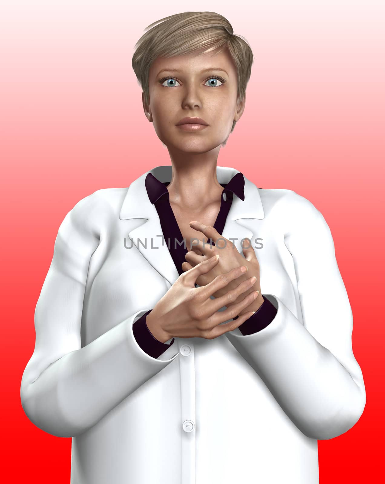 An image of a female doctor for medical concepts.