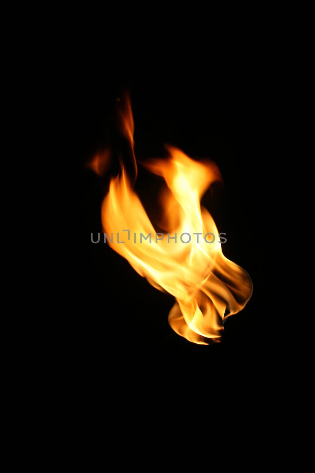 fire, flame over black background