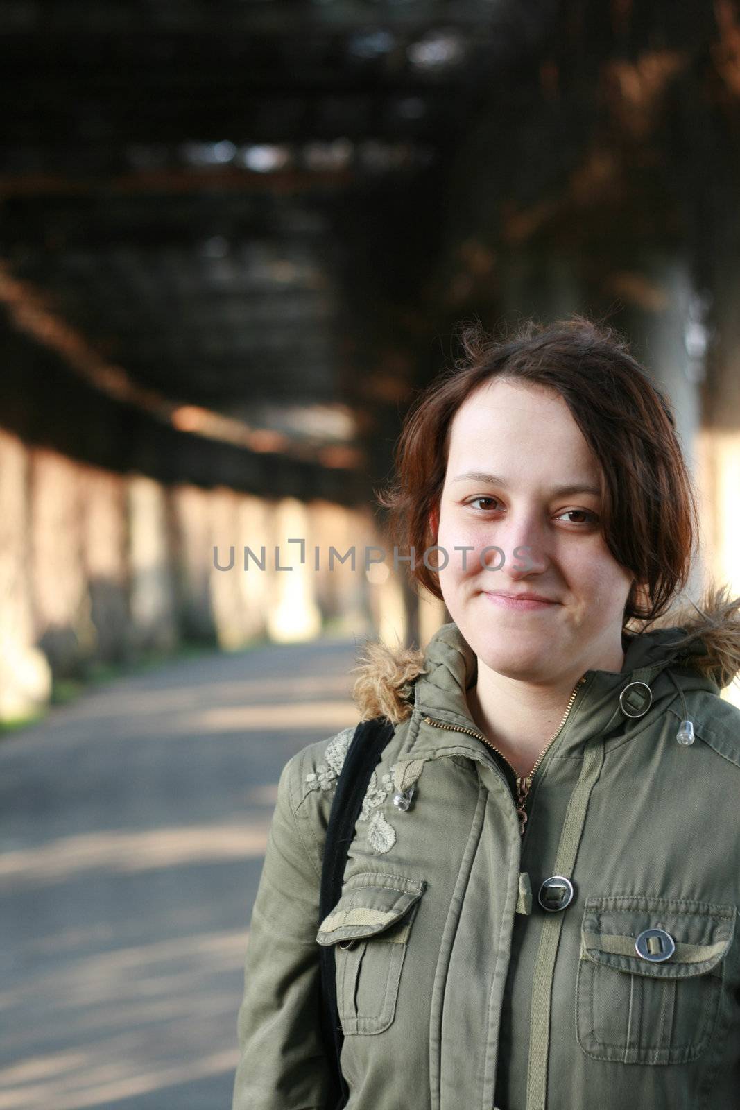 Young girl portrait, beautiful teen