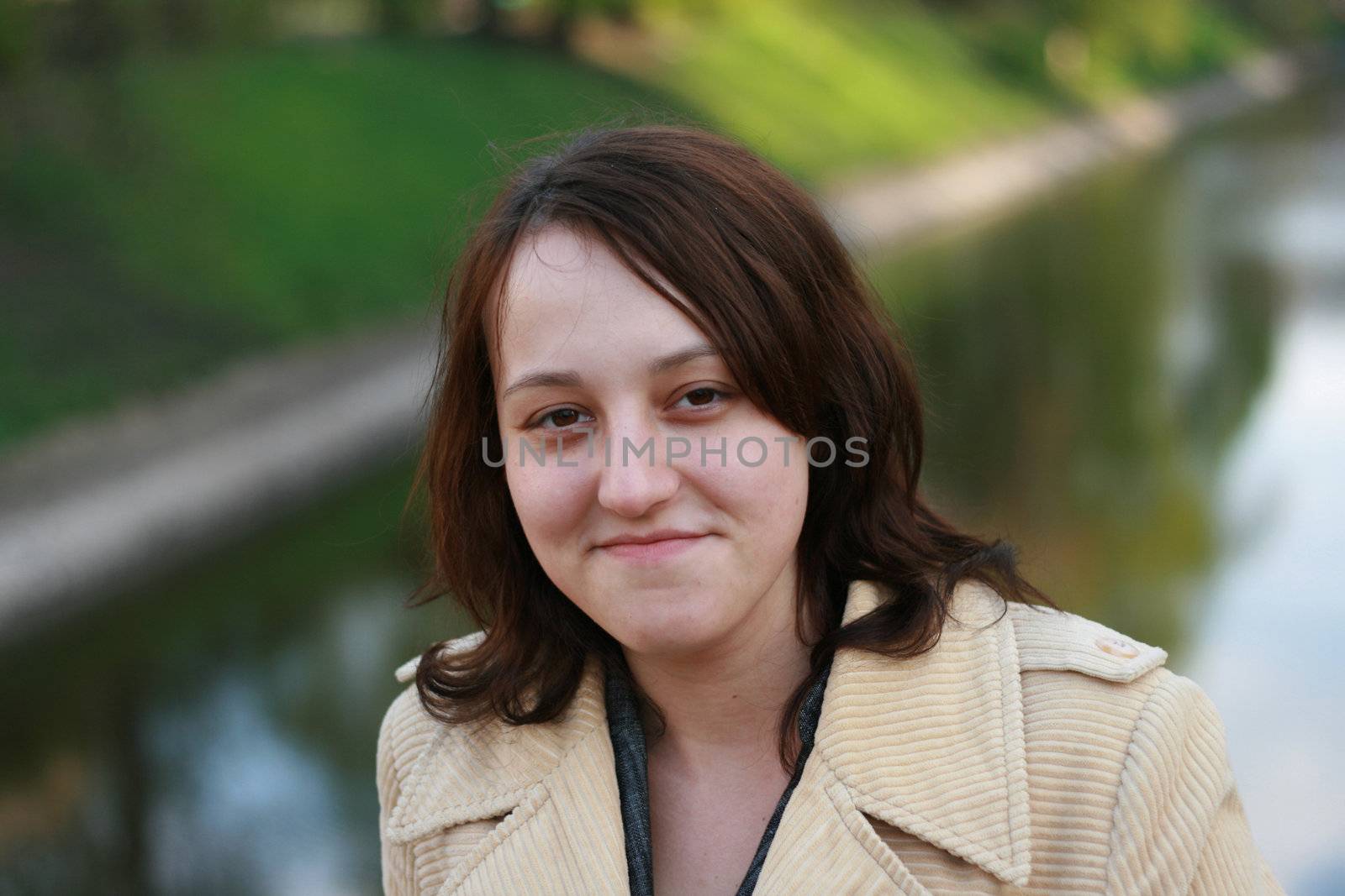 Young girl portrait, beautiful teen