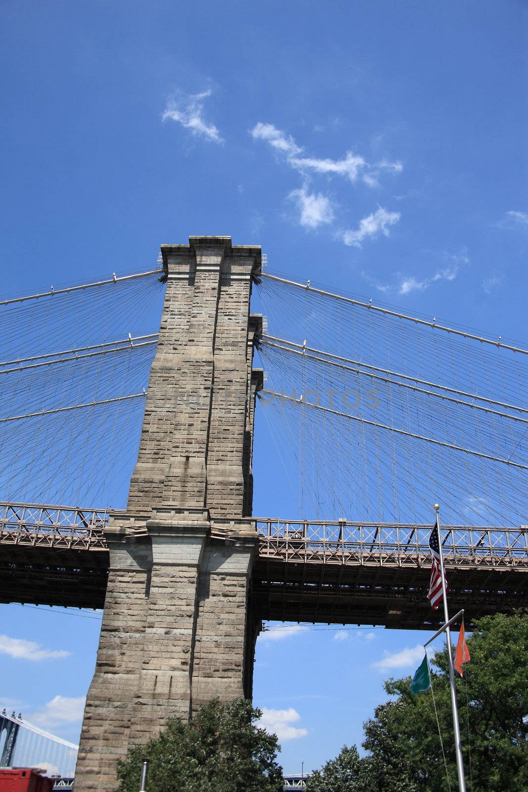 Brooklyn Bridge Arch and steel cables
