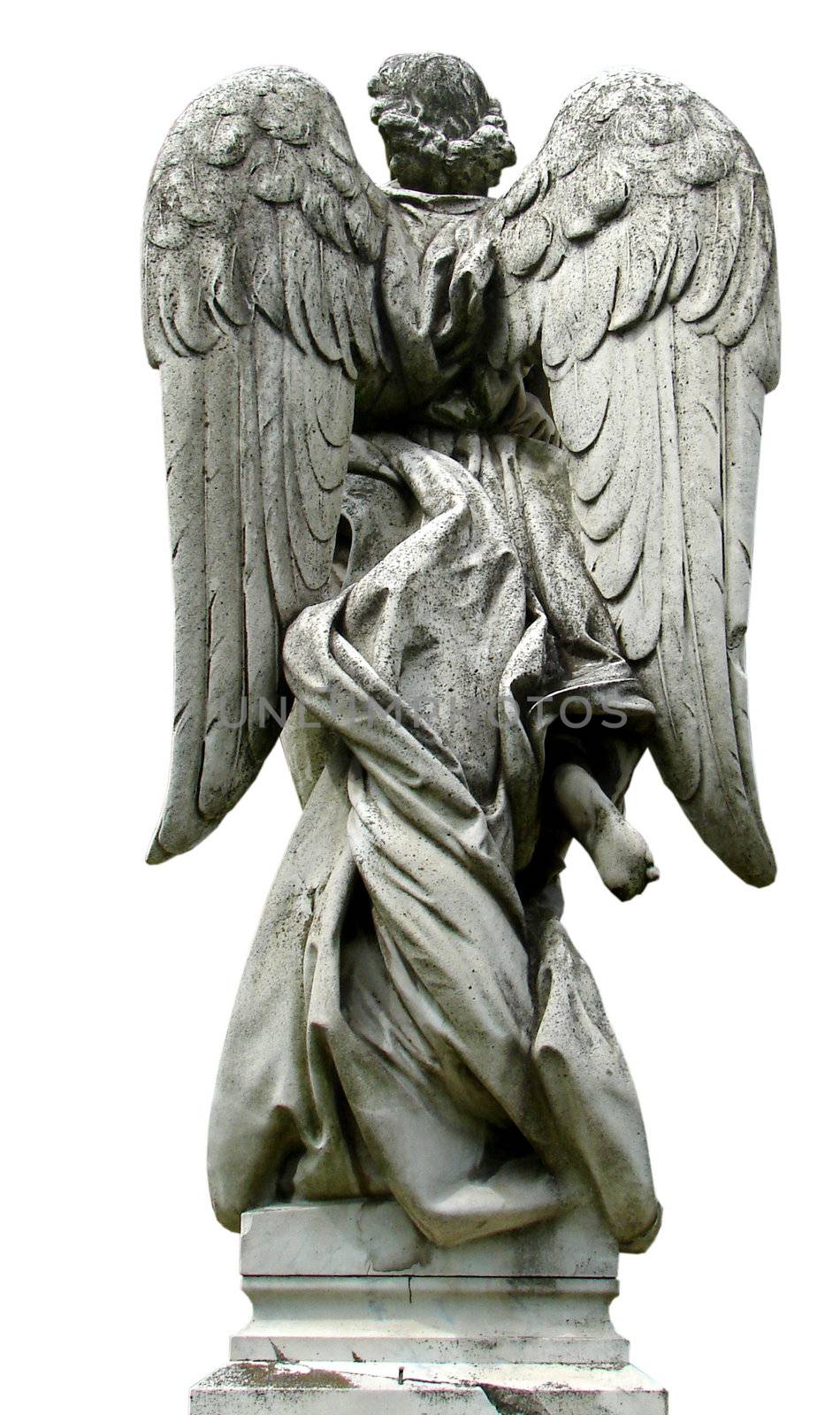 Vintage marble angel figurine sculpture by fotosergio