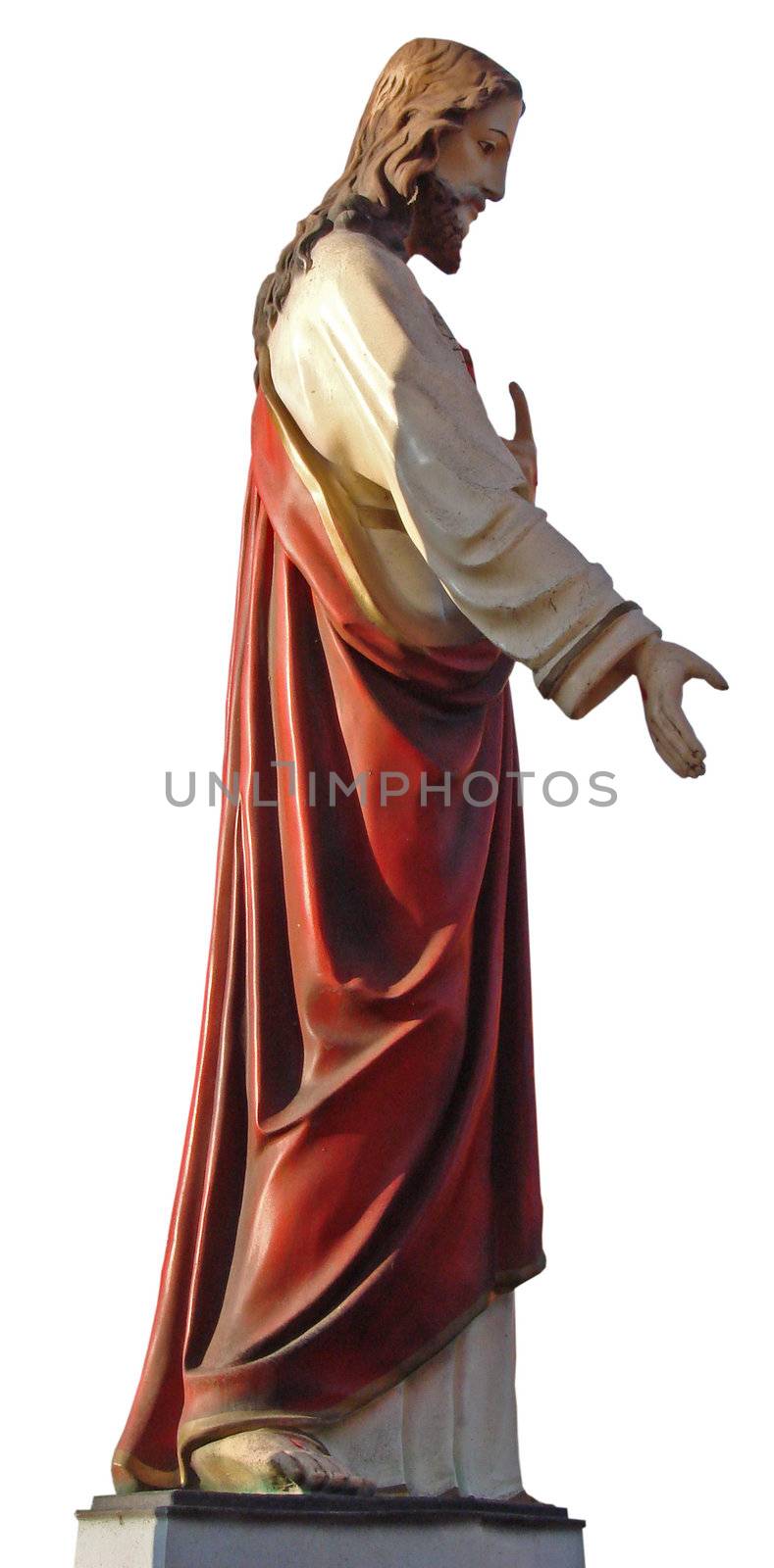 Decorated colrized Figure of Jesus Christ by fotosergio