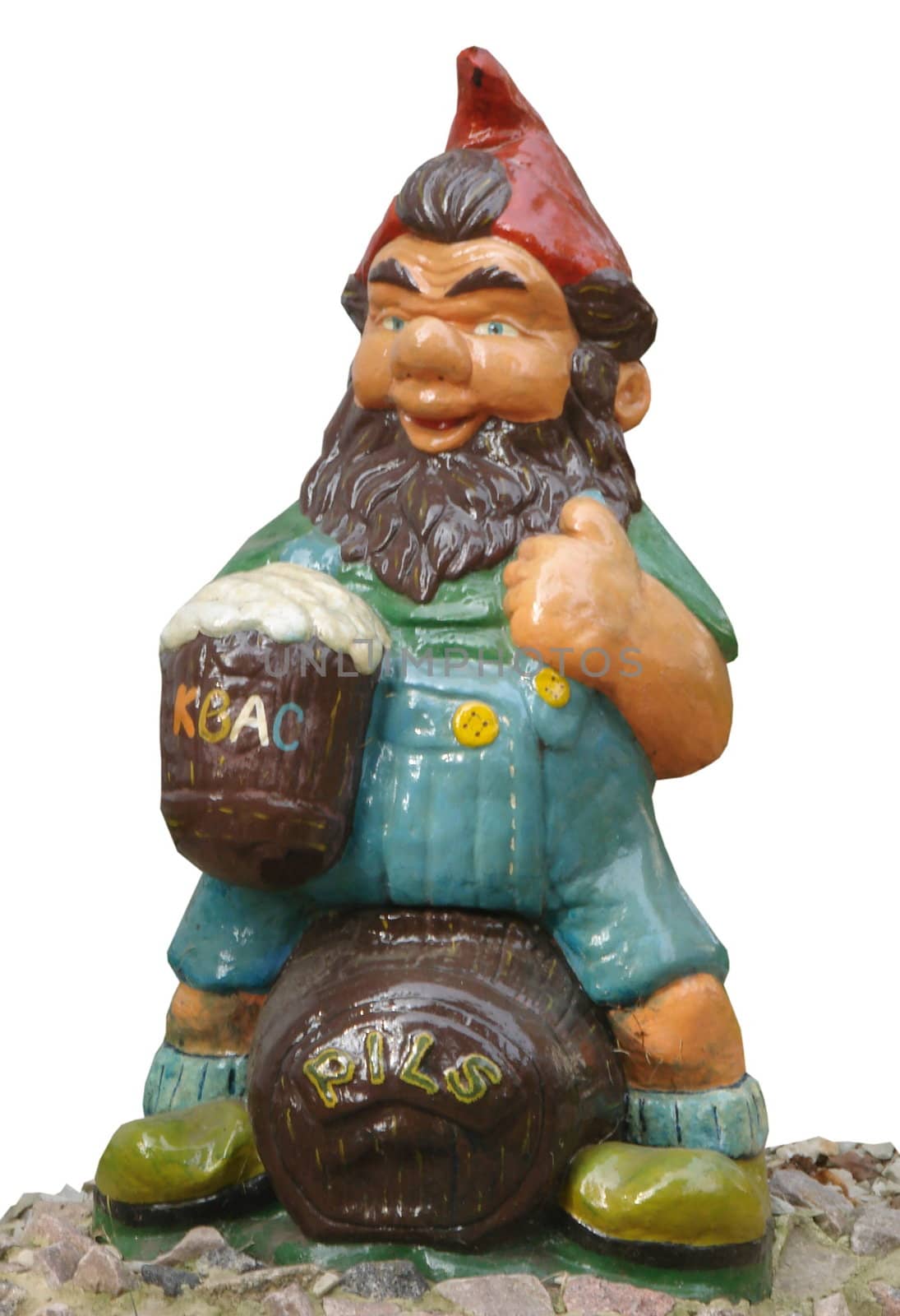 Gnome on Beer Barrel Park Sculpture by fotosergio