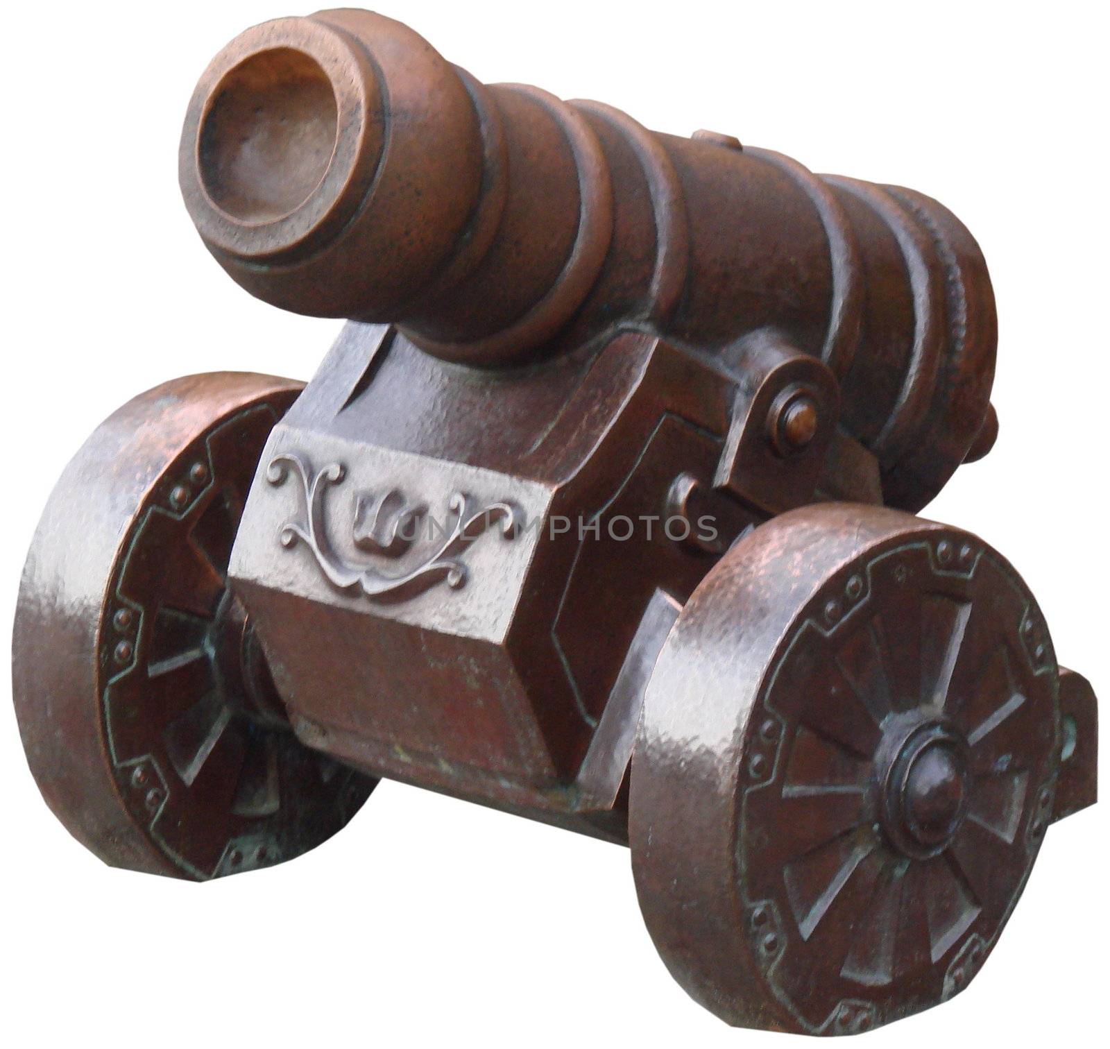 Decorative ancient combat cannon