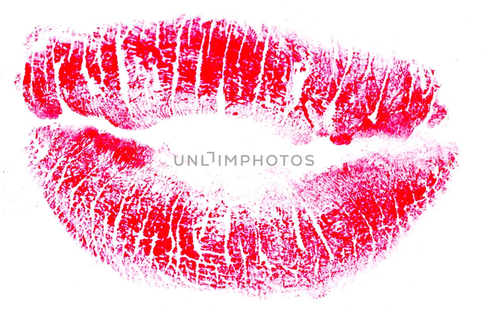Red lips kiss print by fotosergio