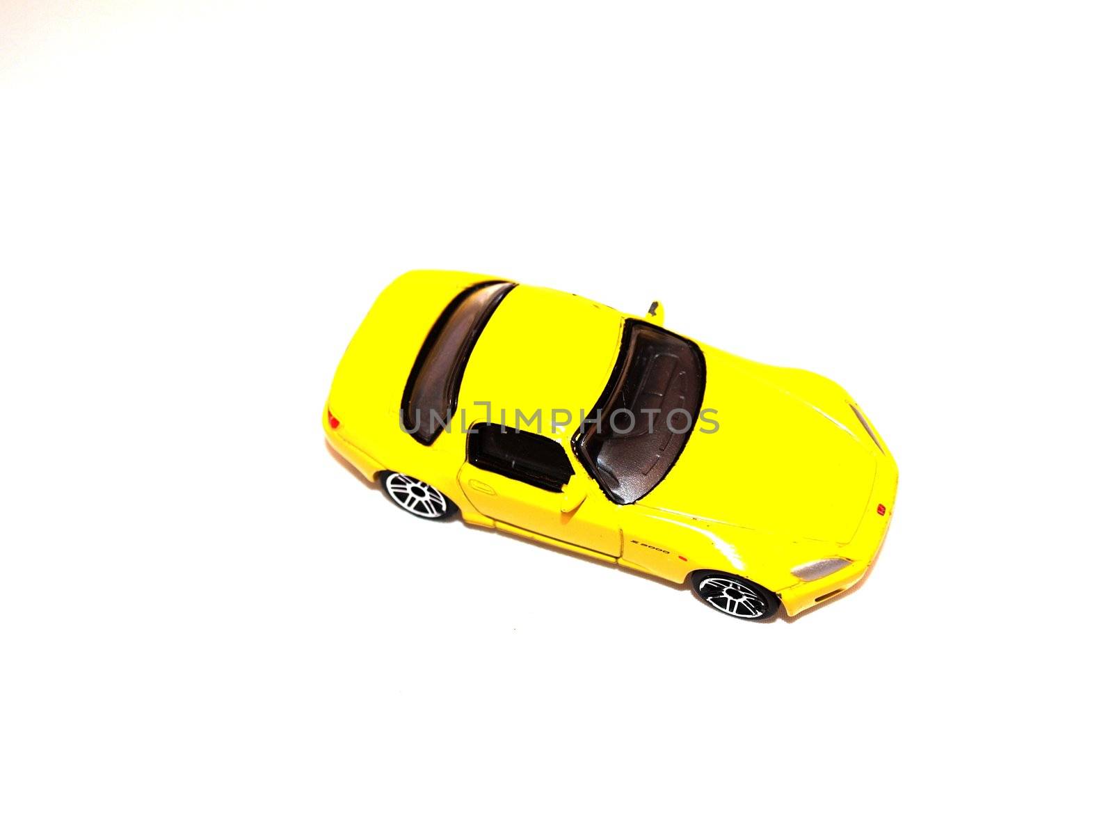 yellow sport car