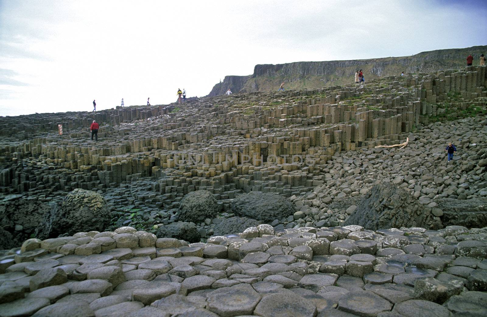 Tourists on the Giant's Causeway by ACMPhoto