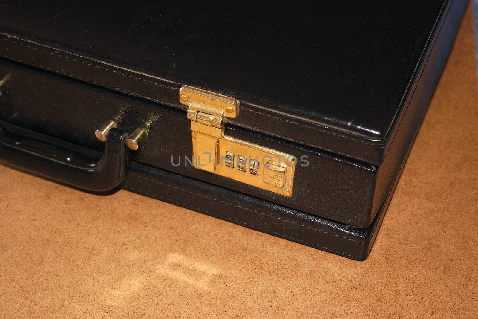 combination lock on a brief case