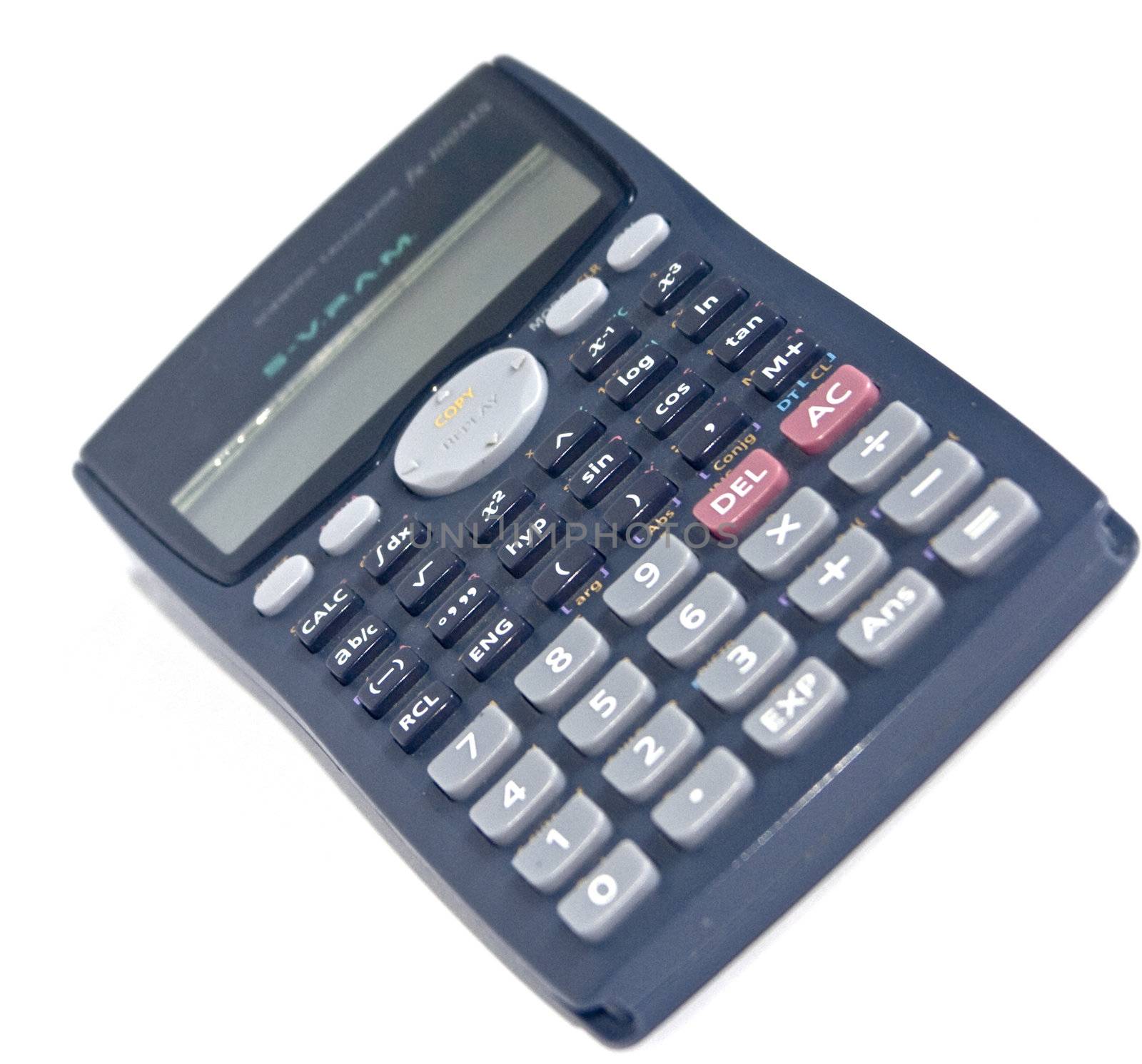 The image of the calculator on a white background