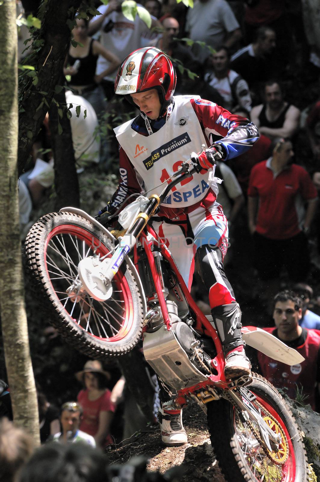 Rider in action during the competition