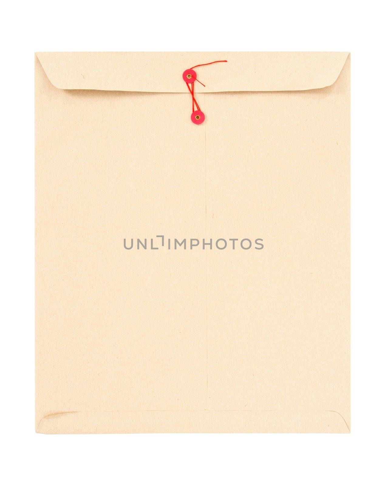 Manila envelope with red string by anikasalsera