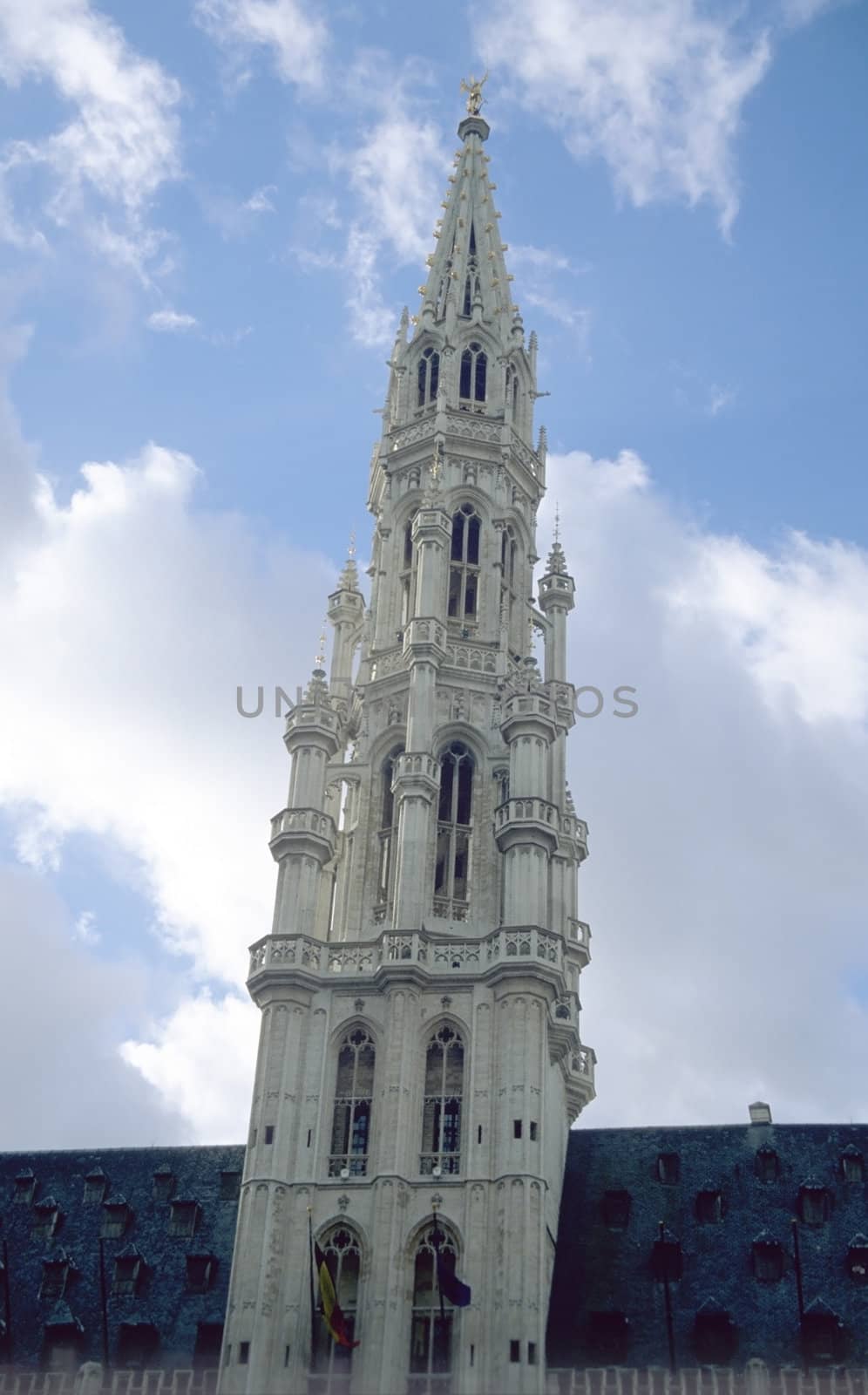 Brussels Town Hall Tower by ACMPhoto