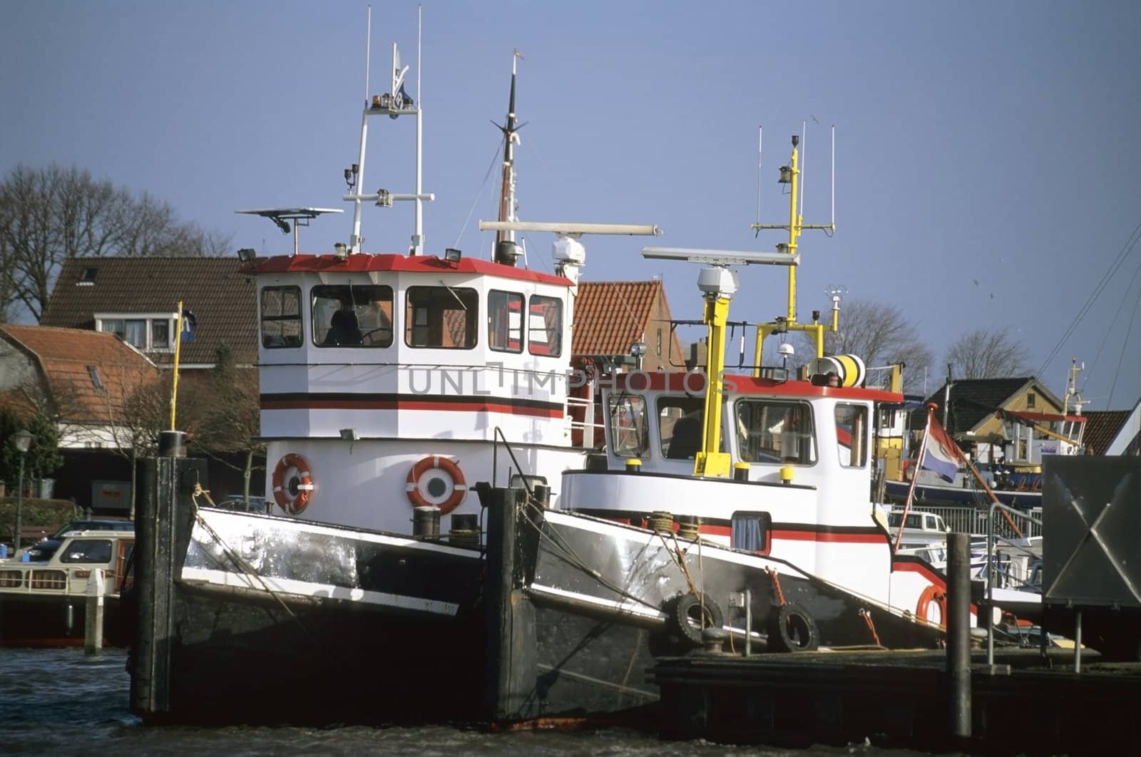 Tugs in Harbor by ACMPhoto