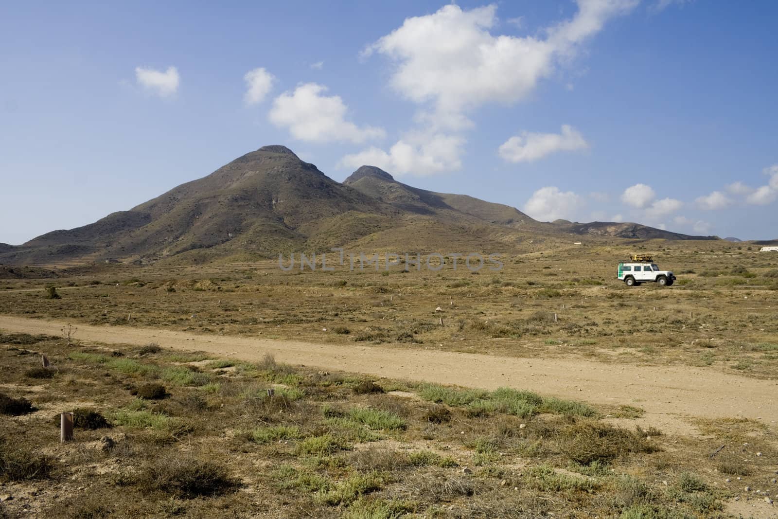 Desert scene in the south of spain.