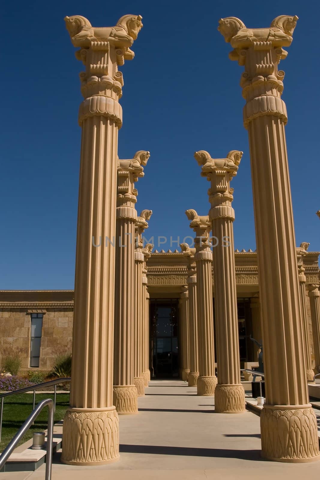 Persian style buuilding in Napa  winery, California