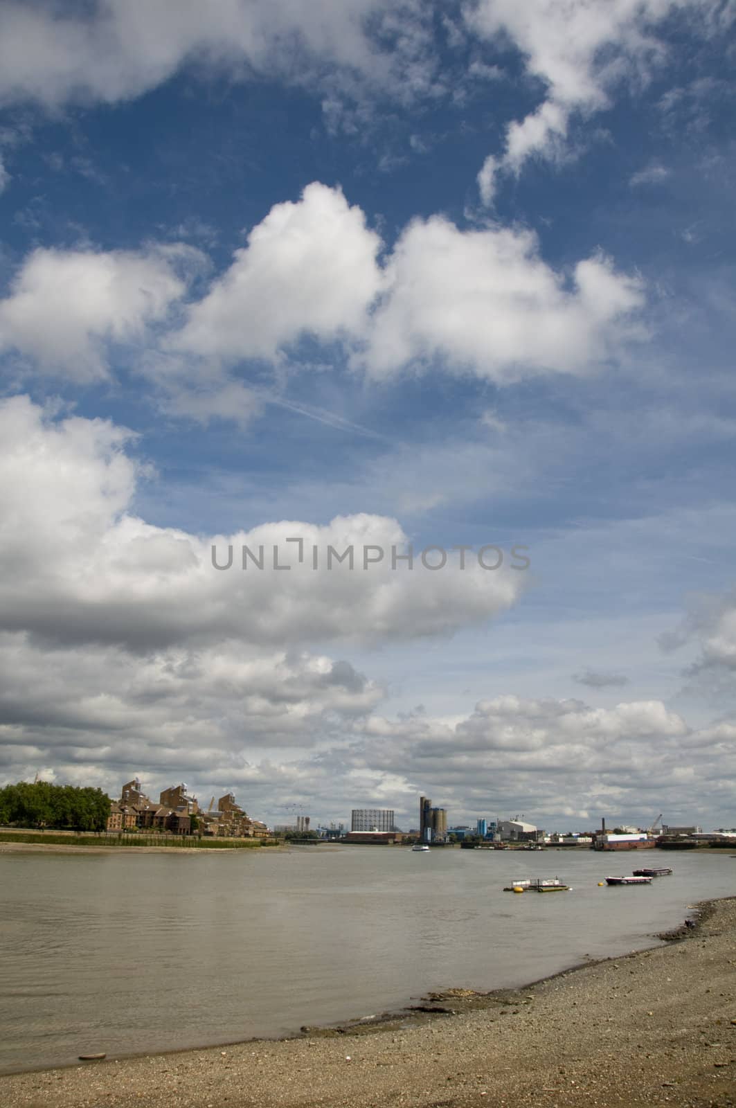 A view of the river thames in London