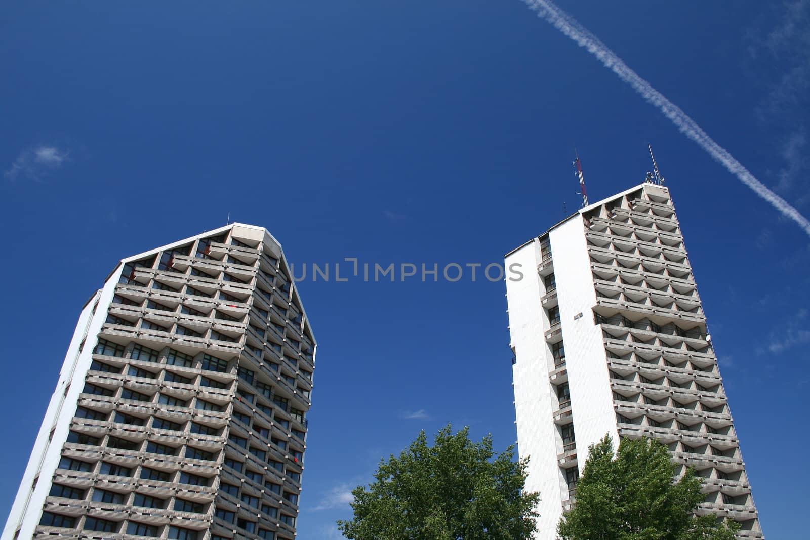 skyscrapers in the city center, Wroclaw, Poland by miczu