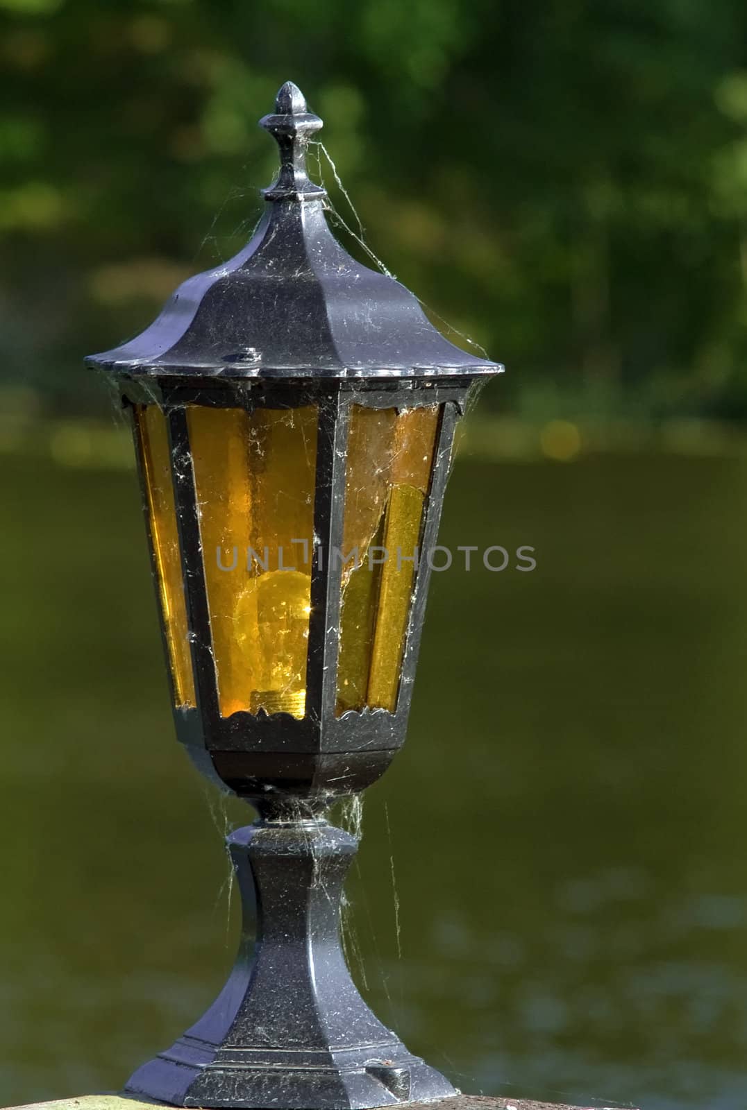 the old lamp in outdoor
