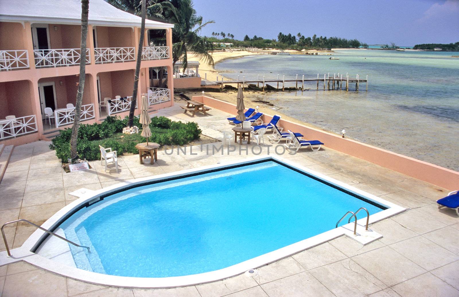 Choice of Swimming - pool or ocean. Great Exuma Island, The Bahamas.