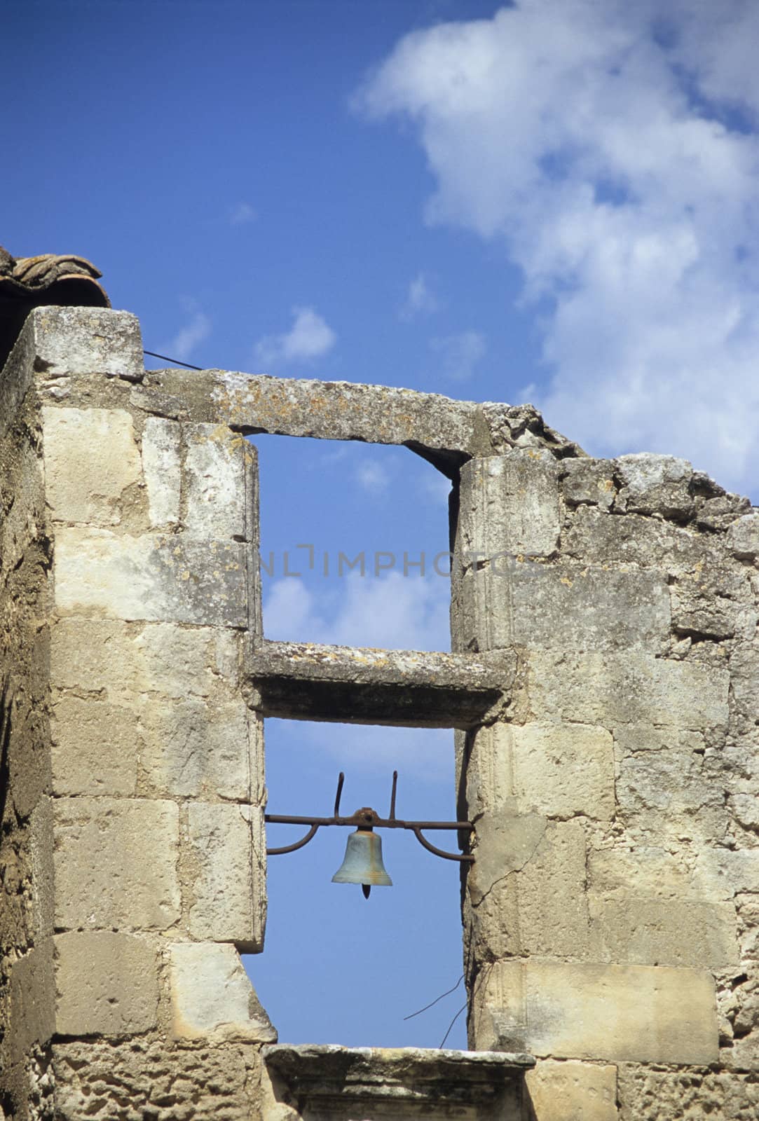 Old stone church bell tower by ACMPhoto