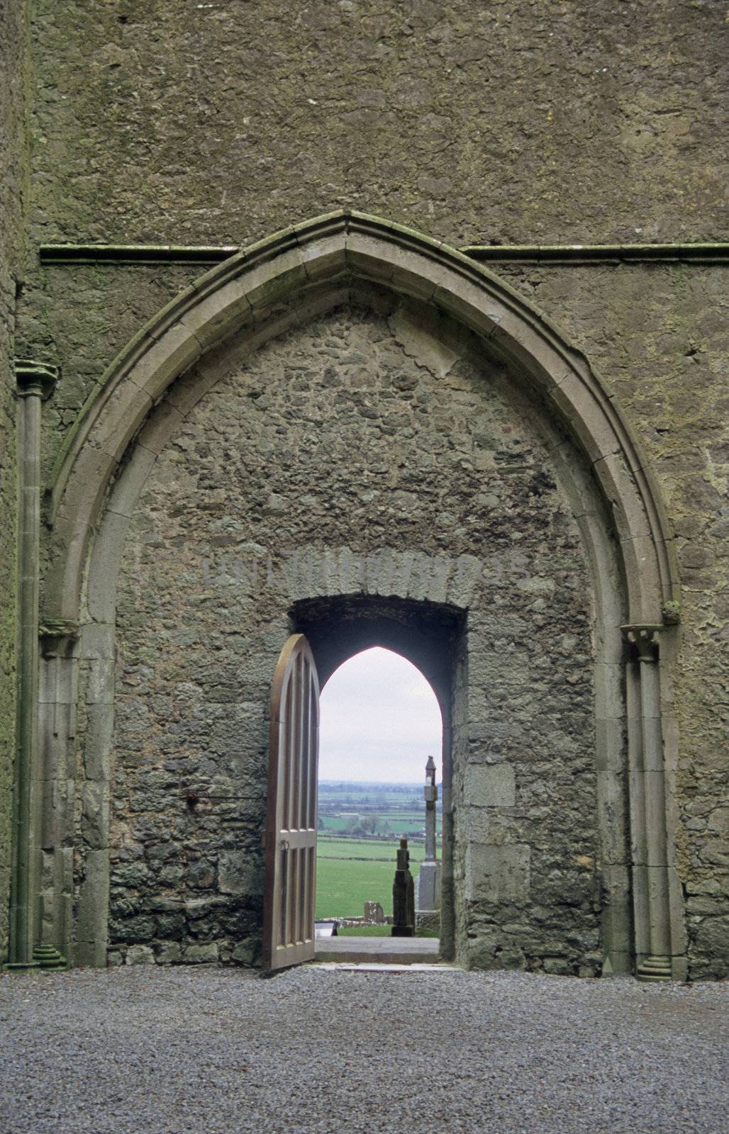 Door to Cemetary by ACMPhoto