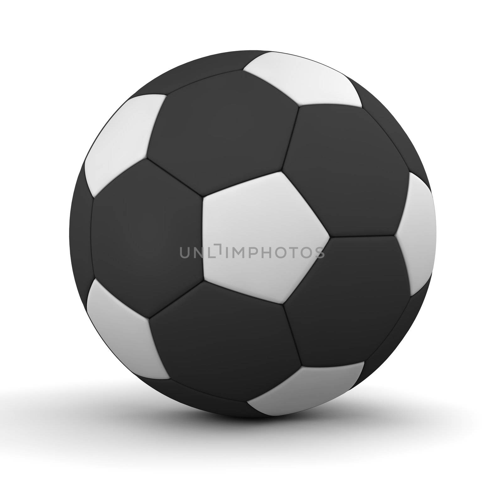 classic ball consisting of white pentagons black hexagons