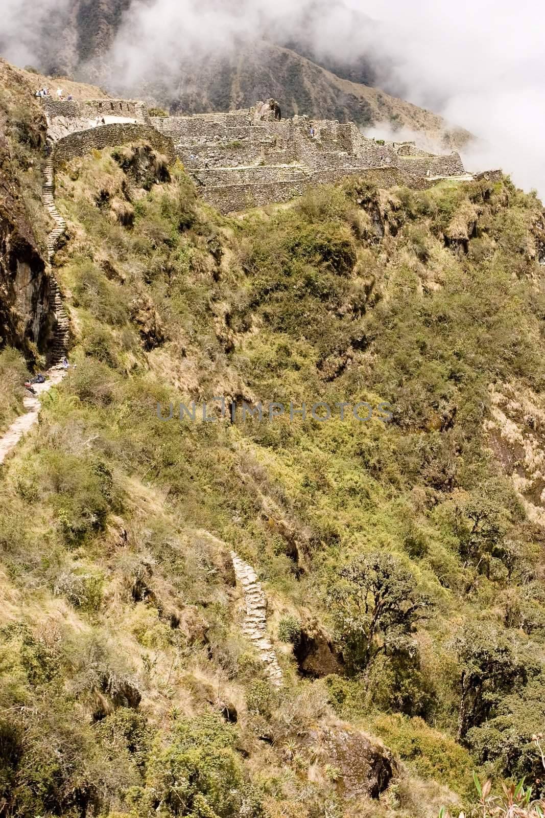 most popular of the Inca trails for trekking is the Capaq �an trail, which leads from the village of Ollantaytambo to Machu Picchu