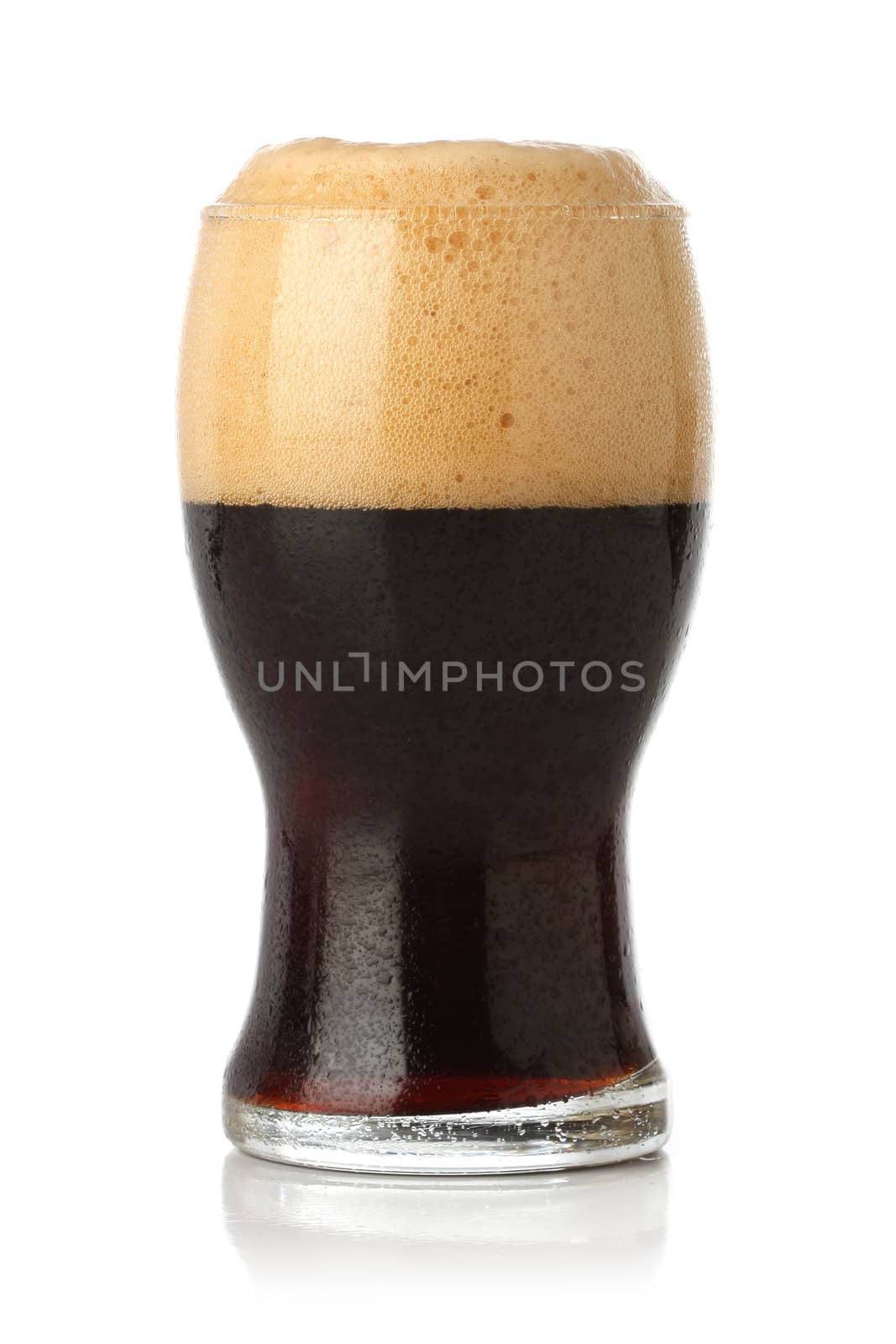 Cold Stout beer glass isolated  by Erdosain