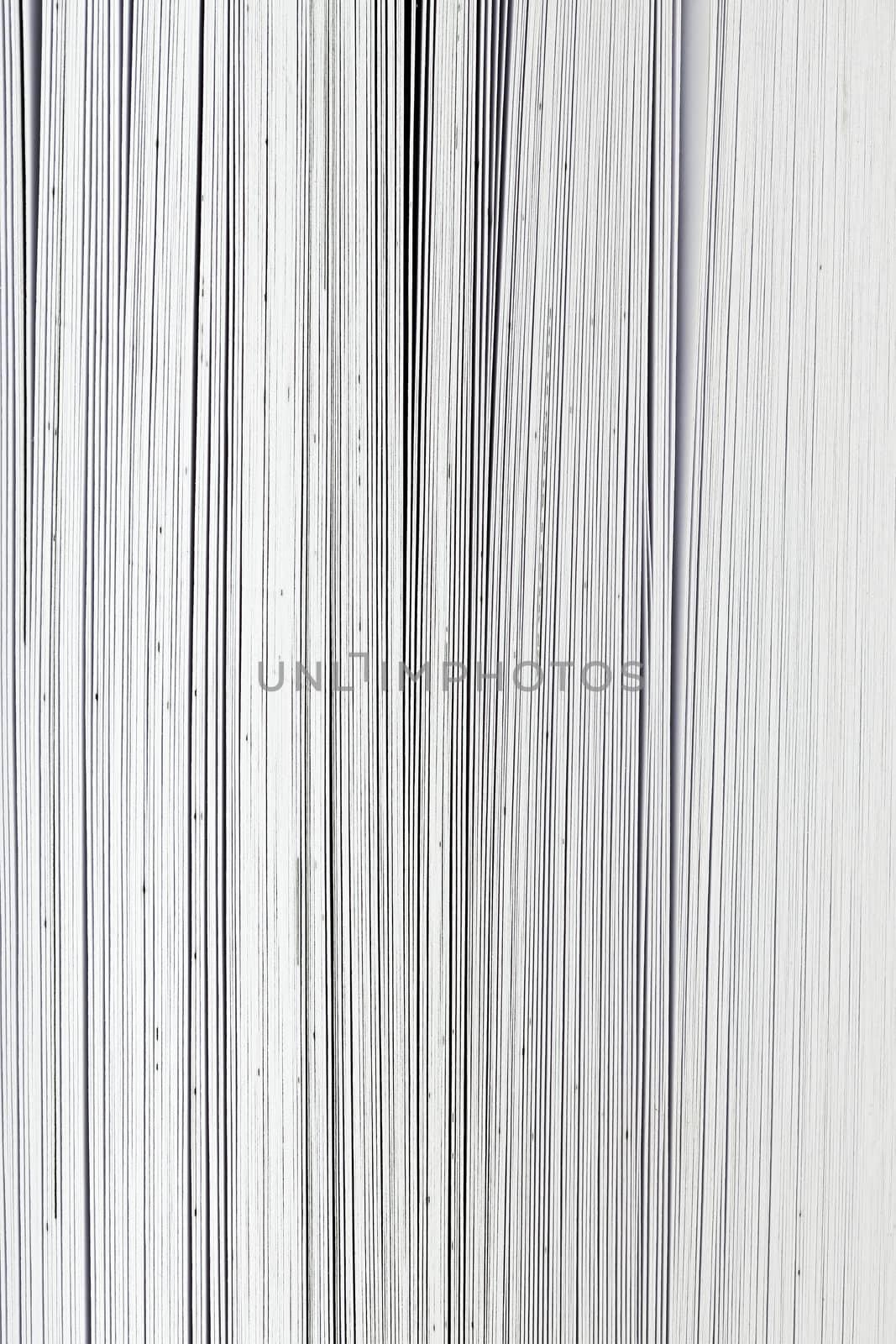 Extreme close-up of pages in a big book