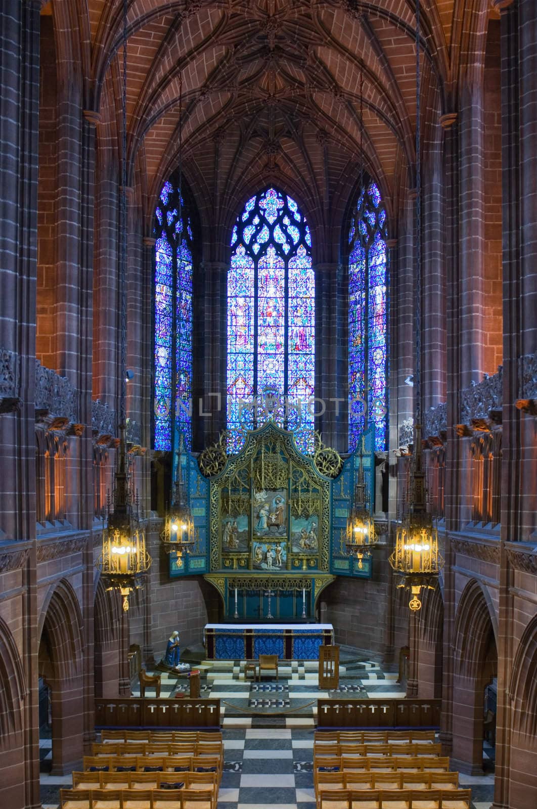 Lady Chapel inside Liverpool Cathedral, Liverpool, England