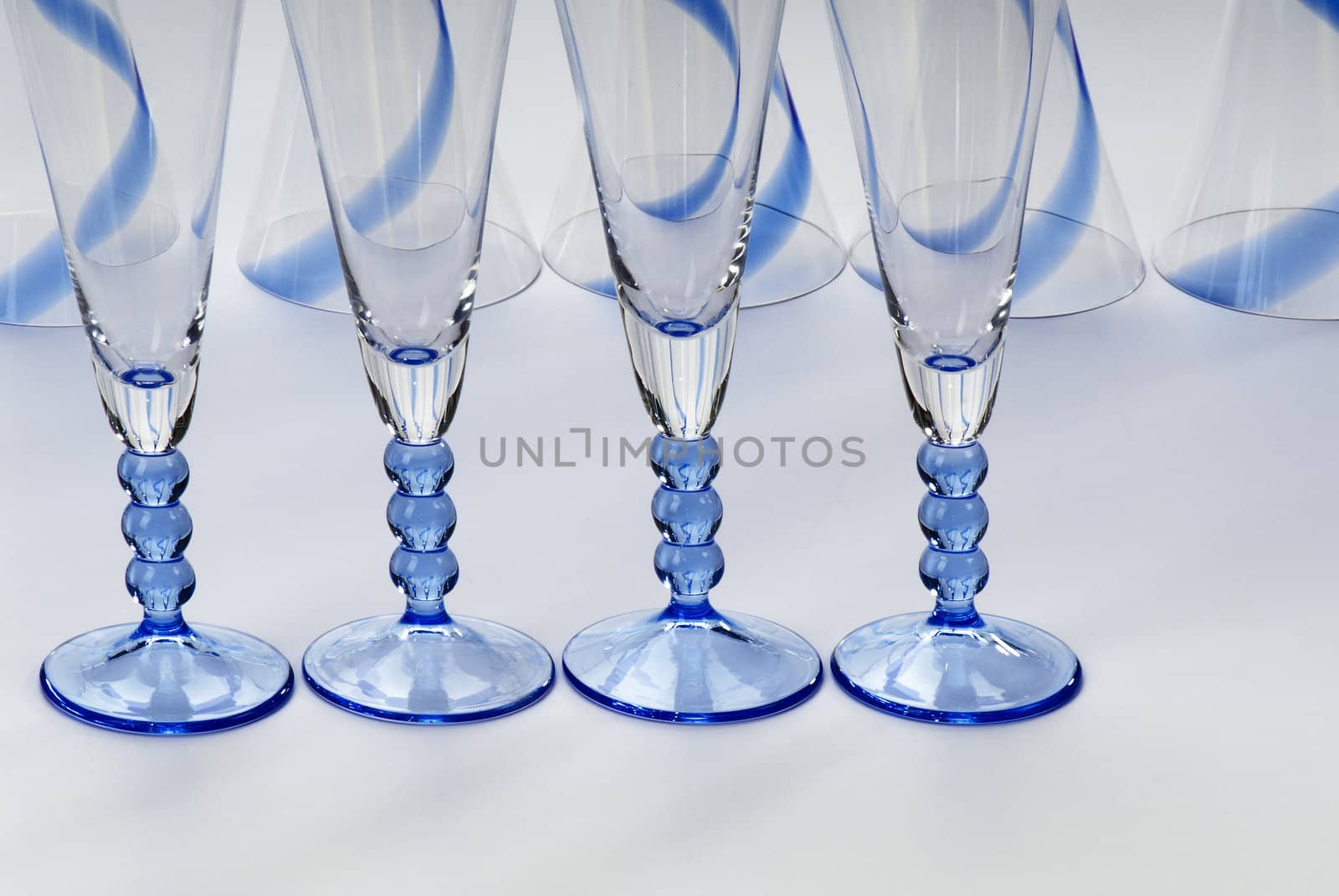 Abstract background  wine glasses to design. Close up.