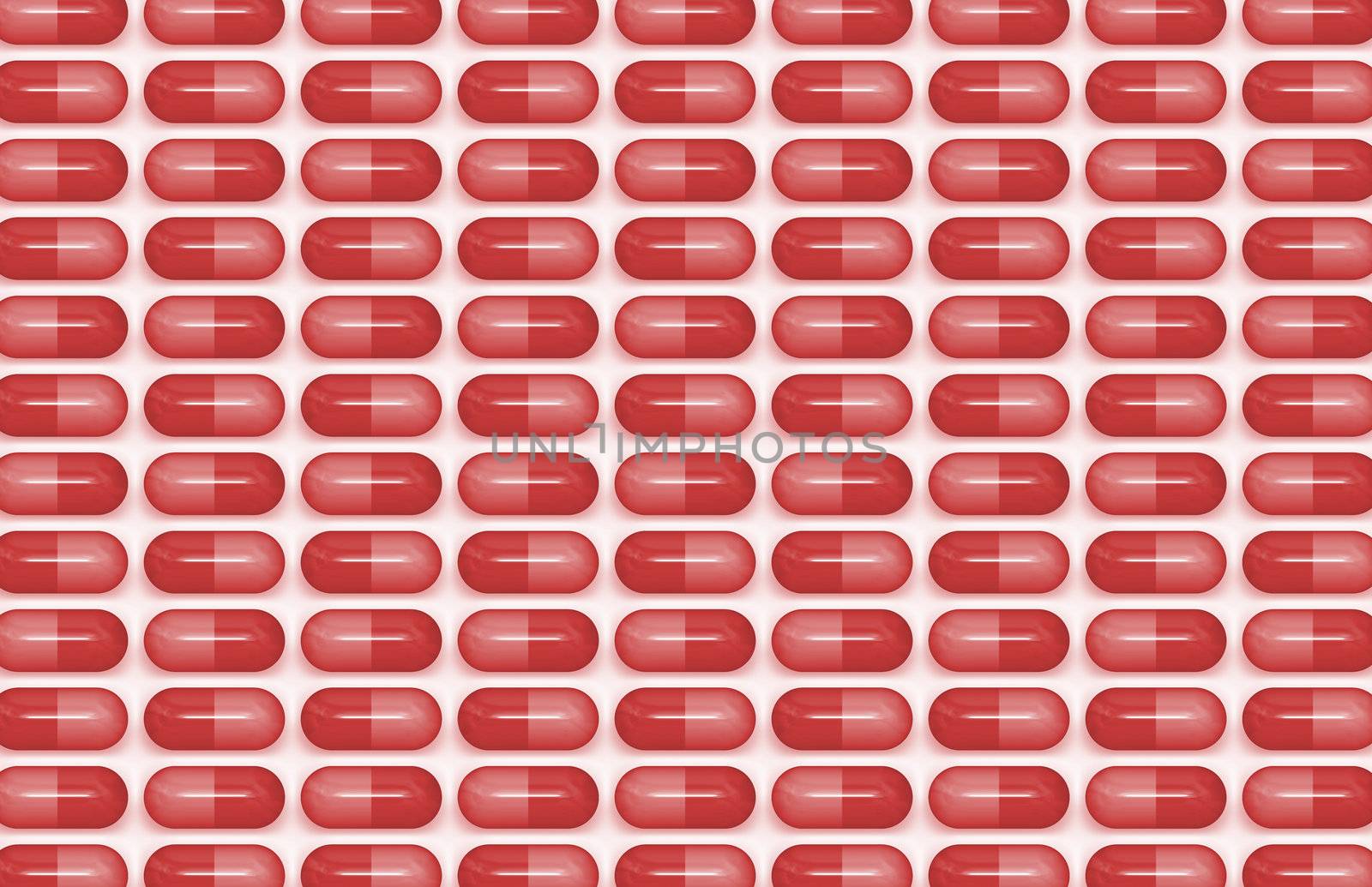 Red Pills Vitamins Health as Concept Background