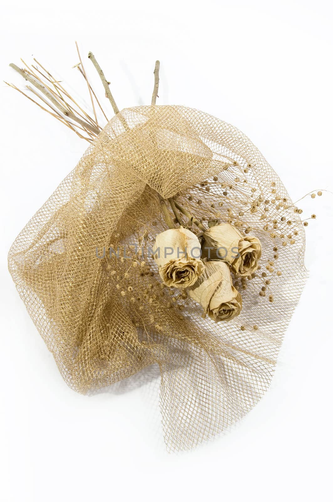 a bouquet of dry colors is in the beautiful wrapping