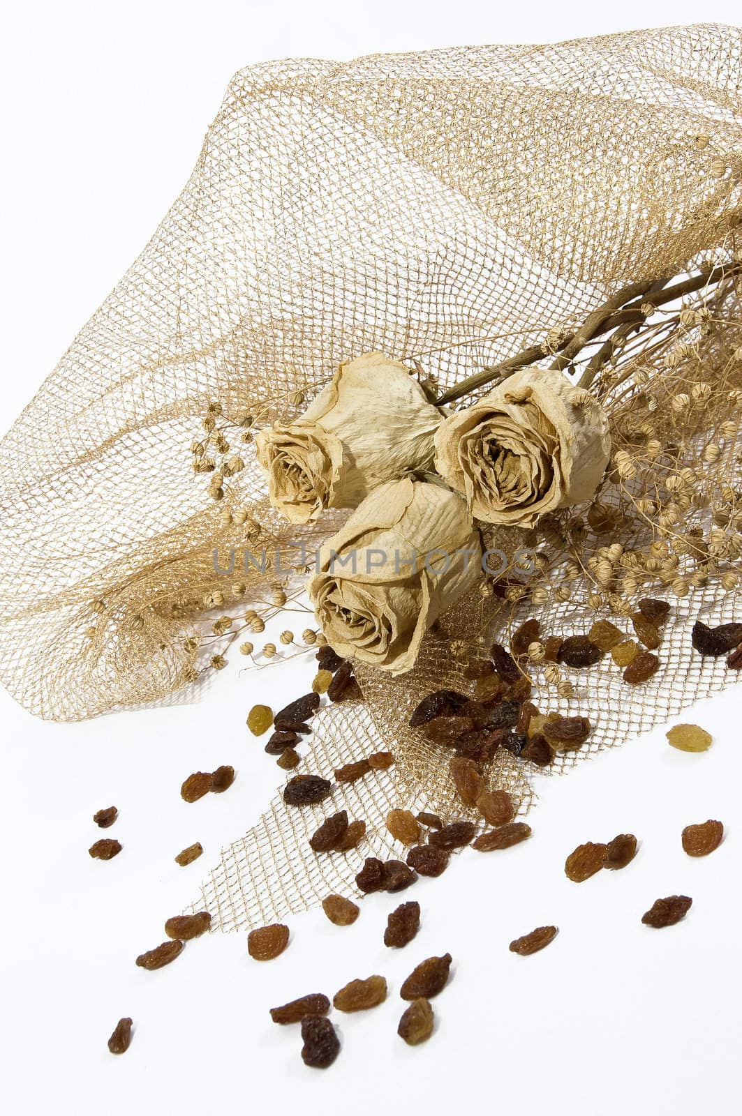 a bouquet of dry colors is in the beautiful wrapping