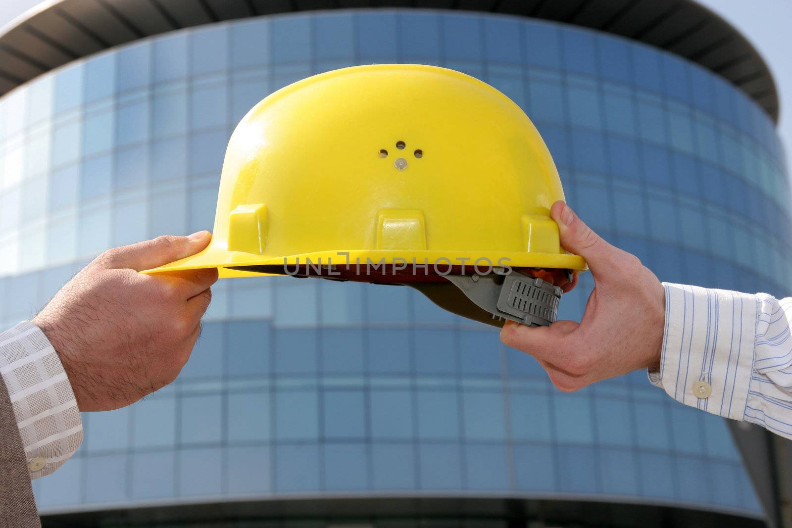 A protective engineer's helmet, change